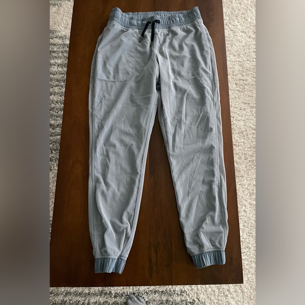 Lululemon Modern Jogger Sterling Silver Lake Mesh Track Pants - Size 6